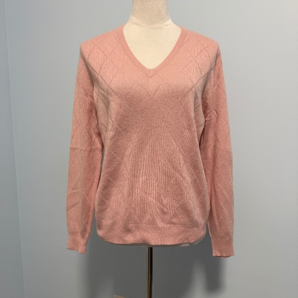 Women’s Pink Cashmere/silk Sweater Size M